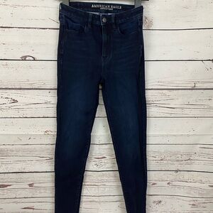 American Eagle Outfitters Women's Deep Indigo Skinny Jeans